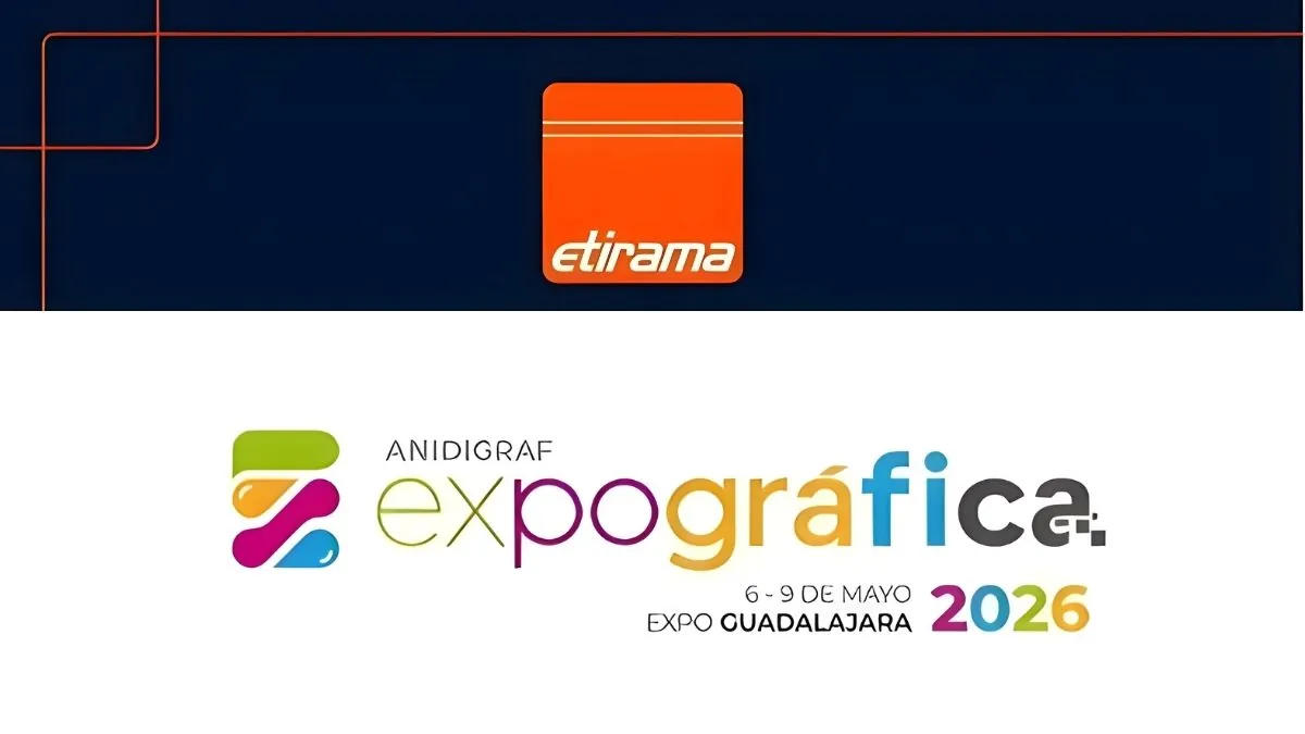 ETIRAMA e EyeC na EXPOGRAFICA México 2026 ETIRAMA R4 com sistema EyeC em destaque para a EXPOGRAFICA México 2026 em Guadalajara