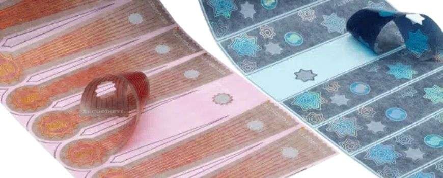 Tecnologia antifalsificação da Securikett para rótulos de segurança Nova tecnologia de revestimento antifalsificação da Securikett aplicada em rótulos de segurança para combater falsificações