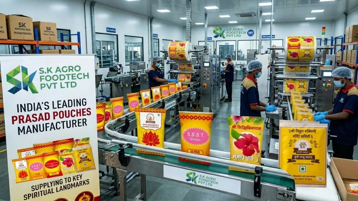 SK Agrofood Tech – Embalagens Temple-Tech para Prasad Embalagens Prasad da SK Agrofood Tech para itens devocionais, com tecnologia multi-camadas e zero contaminação