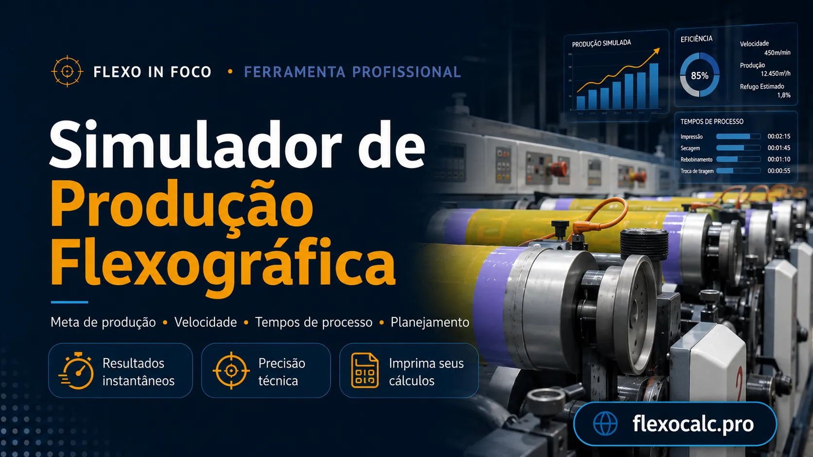 simulador-de-producao-flexografica-flexo-in-foco Simulador de Produção Flexográfica com foco em meta de produção, velocidade, tempos de processo e planejamento operacional.