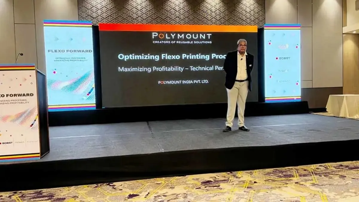 Flexo Forward Conference – Controle de Processo na Flexografia Palestra sobre controle de processo na flexografia durante a Flexo Forward Conference 2026 em Ahmedabad.