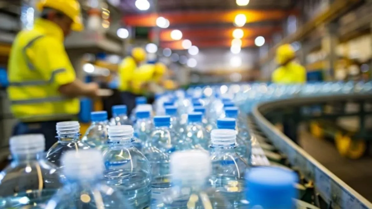 ABIPLAST alerta para impactos da tarifa de 25% dos EUA Logotipo da ABIPLAST e ilustração sobre o impacto da tarifa de 25% dos EUA na indústria de plásticos brasileira
