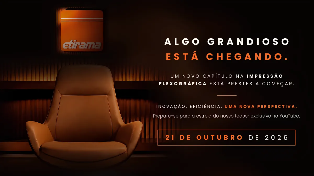 ETIRAMA FIT Next – nova geração de impressora flexográfica Impressora flexográfica ETIRAMA FIT Next para rótulos e etiquetas